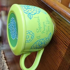 Abbey Press Large mug w/lid/coaster, EUC